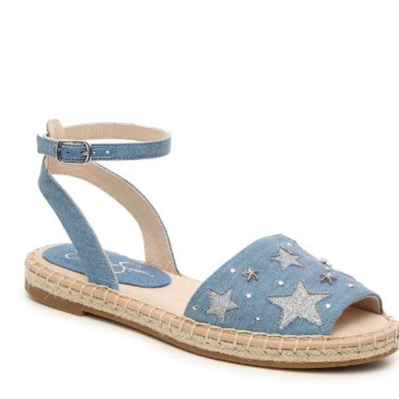 jessica simpson denim sandals